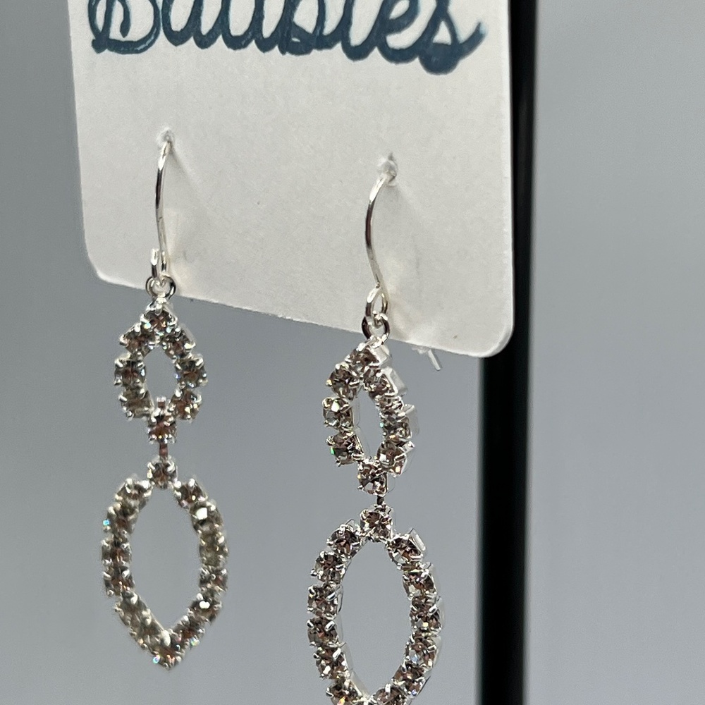 Baubles Chandelier Austrian Crystal Silver Earrings $12 EA or Bundle 3/$20